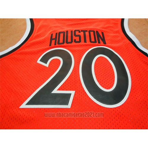 Camiseta New York Knicks Allan Houston #20 Retro Naranja